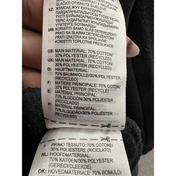 Adidas Womens Sweatshirt Size Small Black Crewneck Long Sleeve - Picture 10 of 16